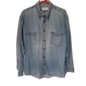 VTG Chamray Shirt Mens XL Chairman Collection Button Down Faded Distressed Work